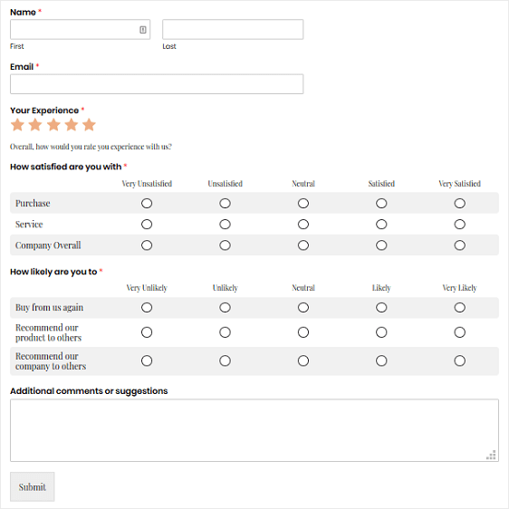 how to create survey